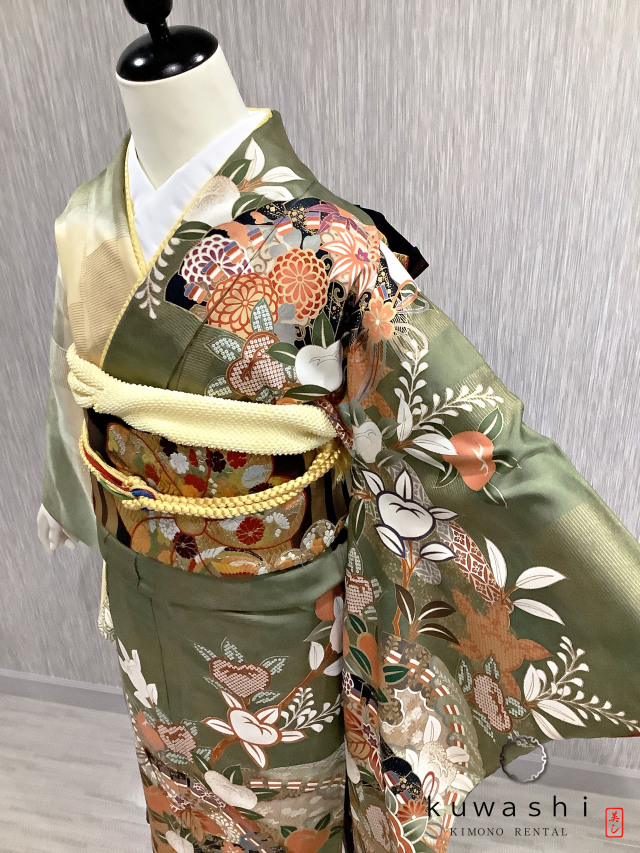 振袖 クワシ着物レンタル 品番８００１１