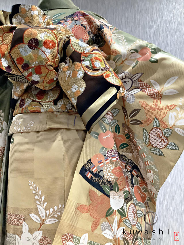 振袖 クワシ着物レンタル 品番８００１１