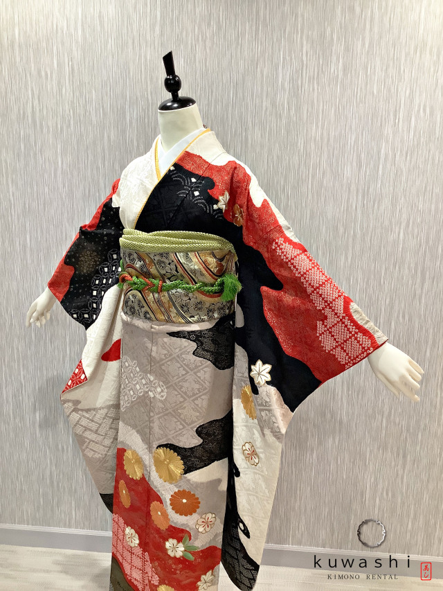 振袖 クワシ着物レンタル 品番８００１７