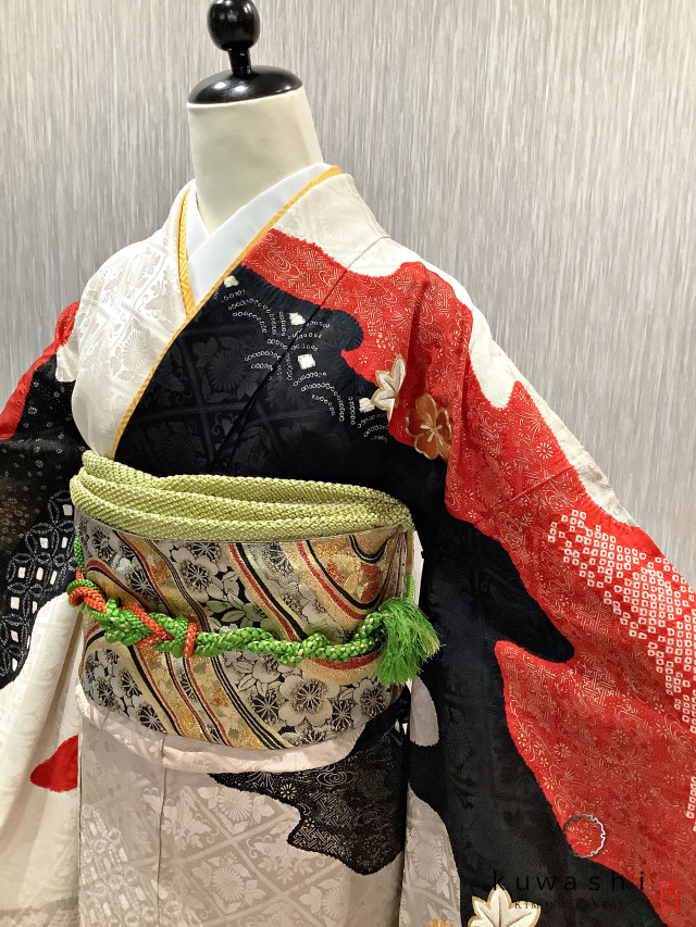 振袖 クワシ着物レンタル 品番８００１７