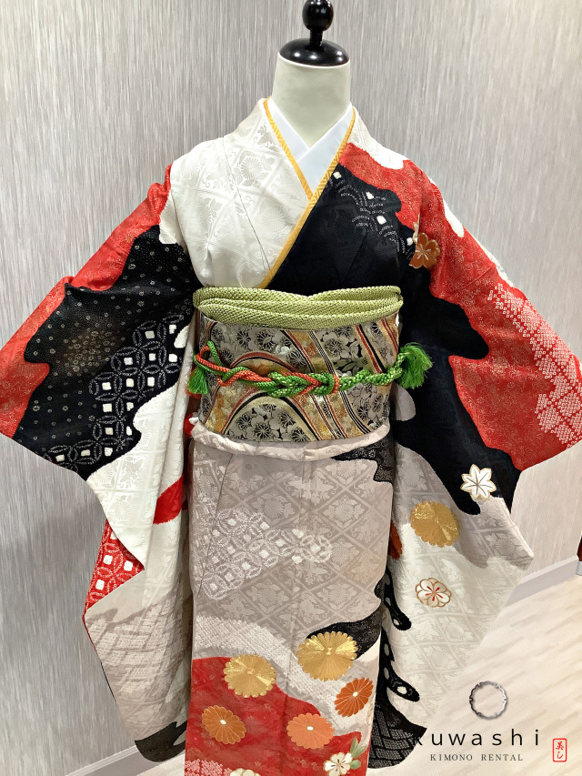 振袖 クワシ着物レンタル 品番８００１７