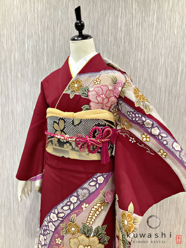 振袖 クワシ着物レンタル 品番８００２９