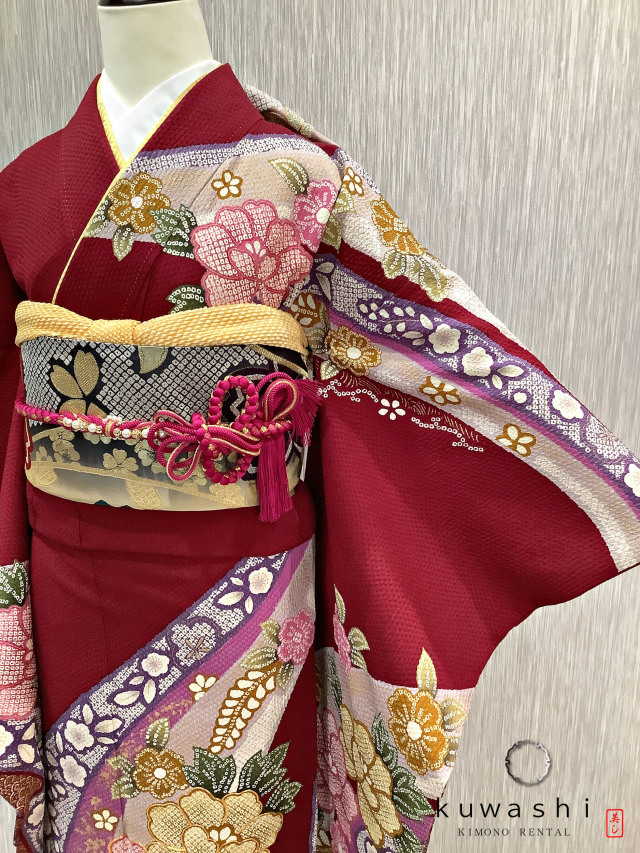 振袖 クワシ着物レンタル 品番８００２９