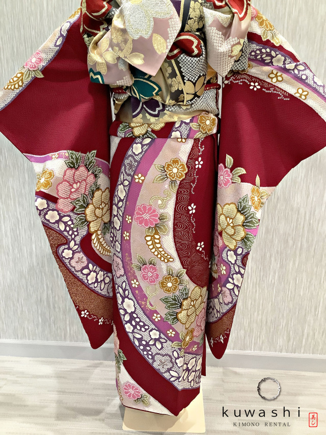 振袖 クワシ着物レンタル 品番８００２９