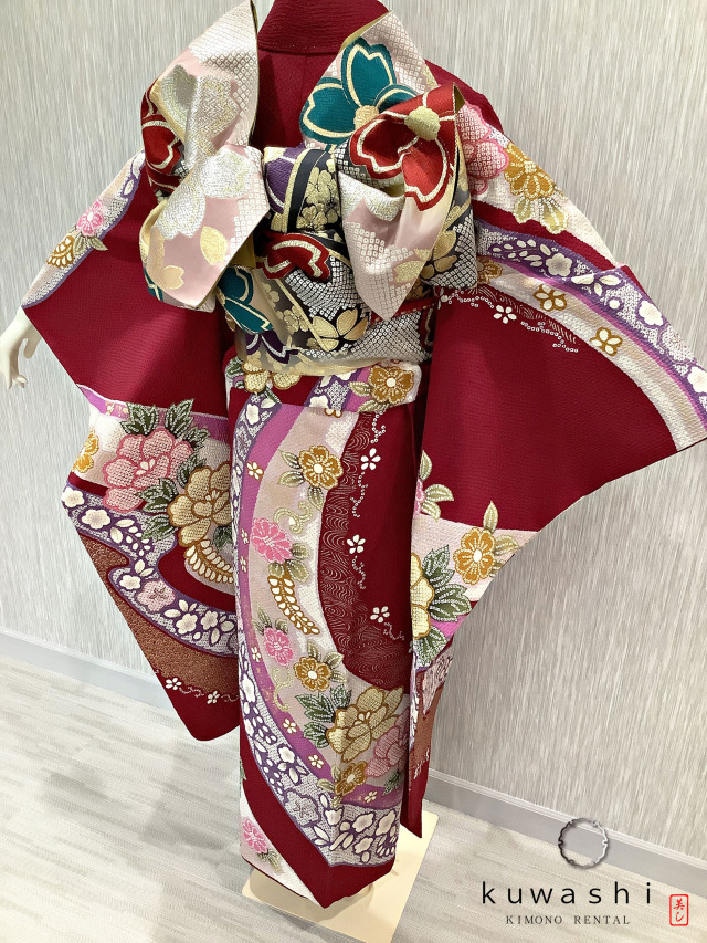 振袖 クワシ着物レンタル 品番８００２９