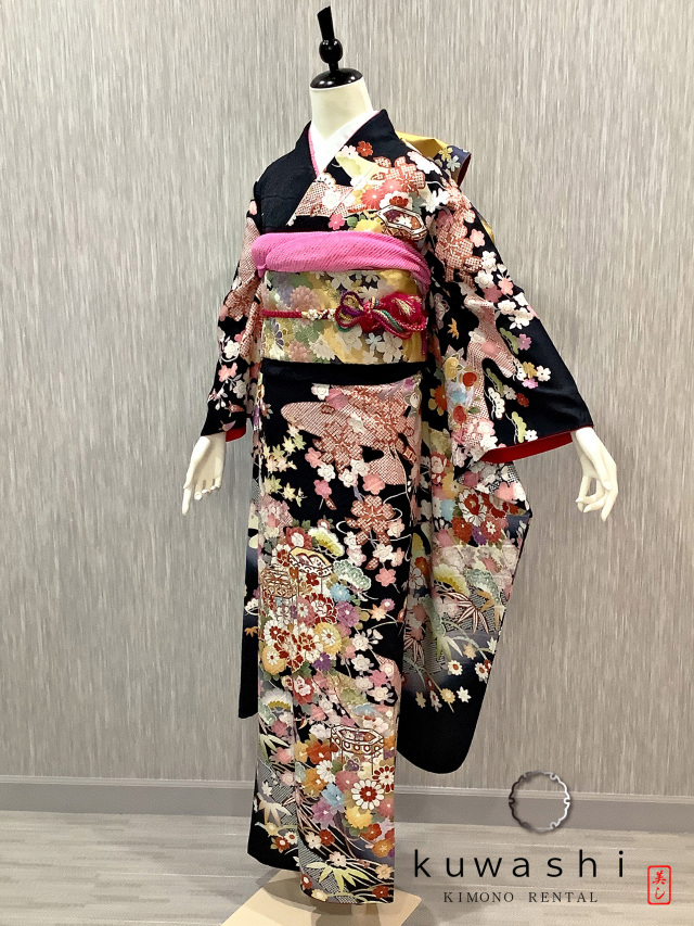 振袖 クワシ着物レンタル 品番８００３０