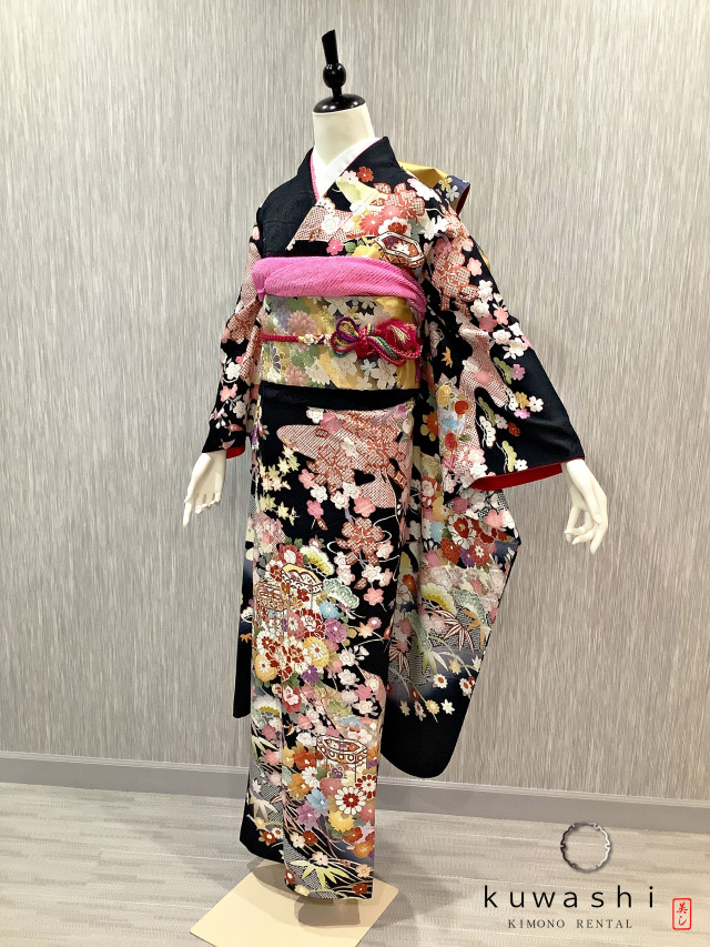 振袖 クワシ着物レンタル 品番８００３０