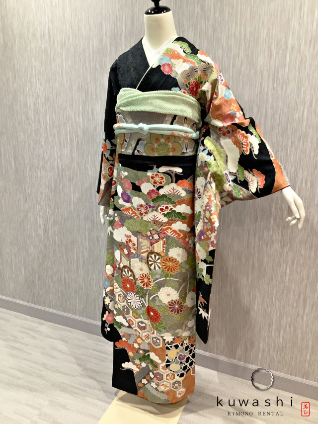 振袖 クワシ着物レンタル 品番８００３４