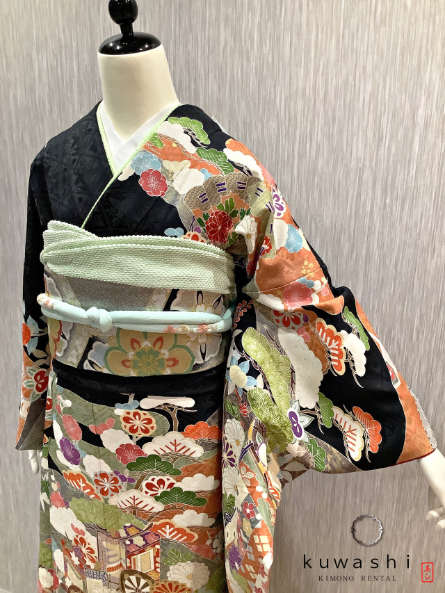振袖 クワシ着物レンタル 品番８００３４