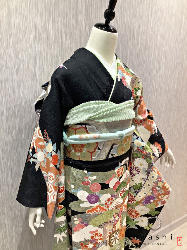 振袖 クワシ着物レンタル 品番８００３４