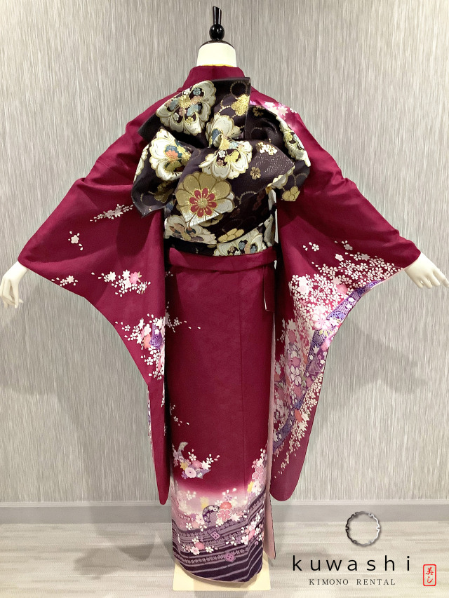 振袖 クワシ着物レンタル 品番８００３６